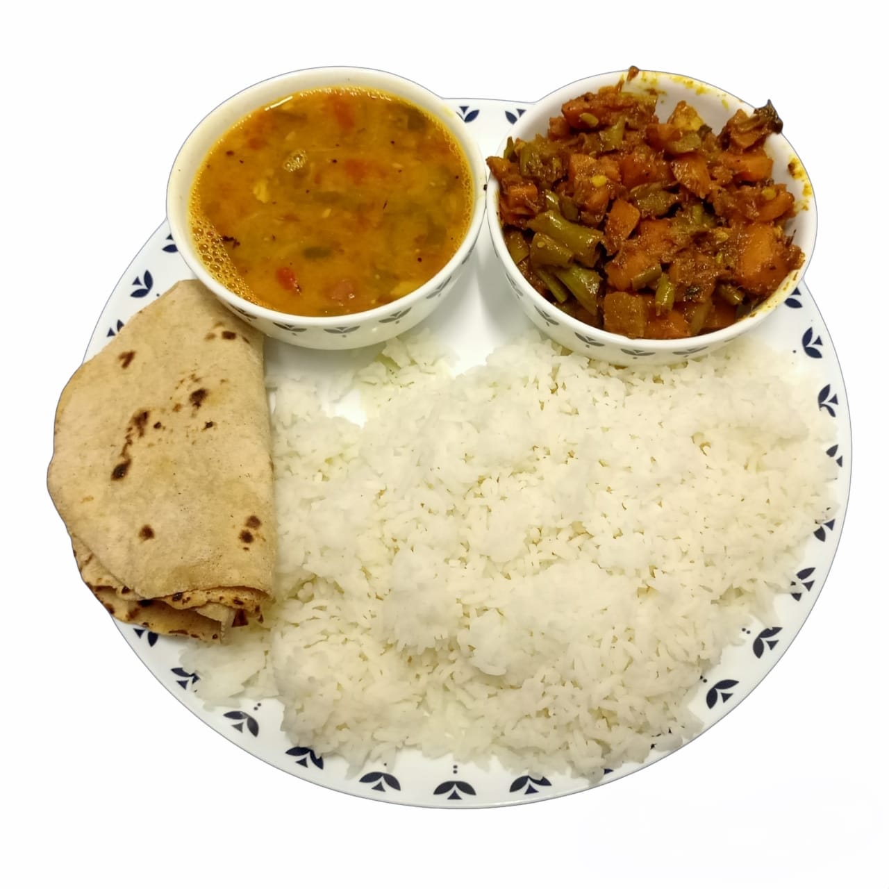 Aloo, Bean, Carrot with Dal